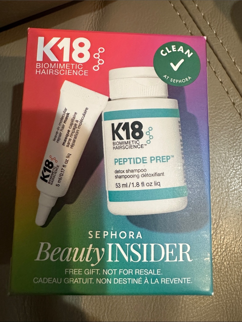K18 Peptide Prep Detox Shampoo & Leave in Molecular mask Kit
